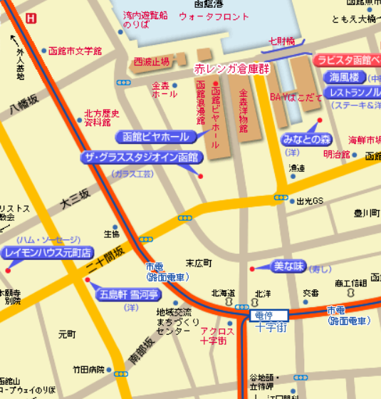 函館ベイエリアマップ