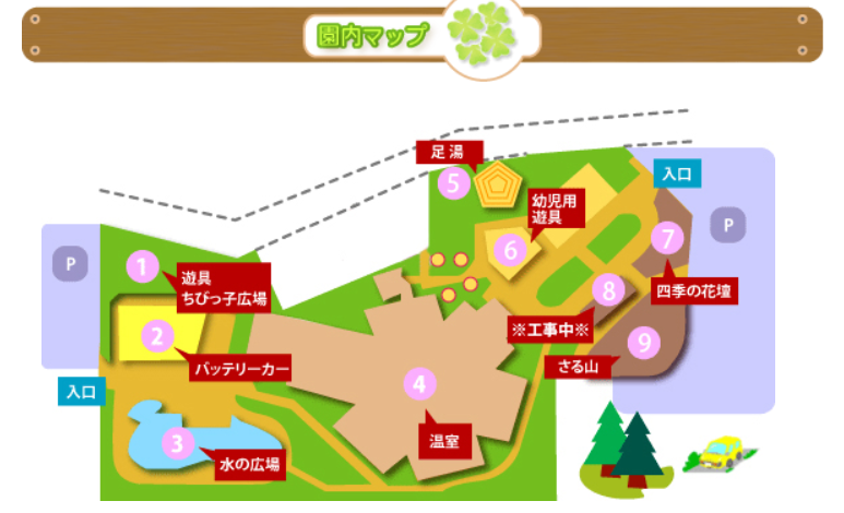 函館熱帯園マップ